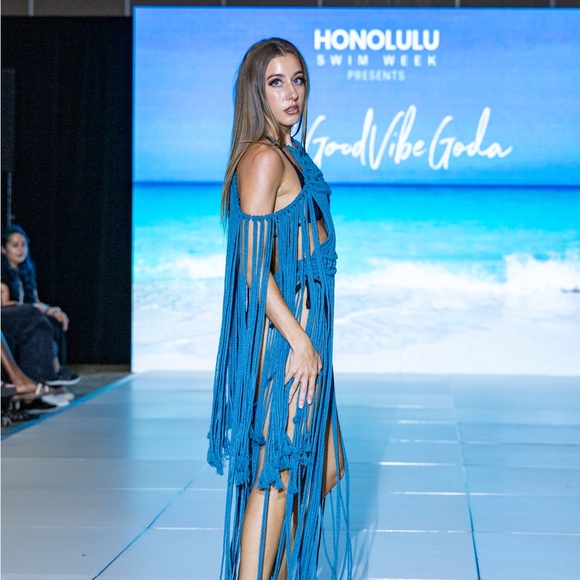 Handmade Macrame Crochet Dress Unique Small - Picture 2 of 16